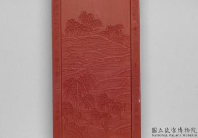 图片[2]-Vermillion inkstick from a set of imperially commissioned “Collective Celebrations of a Myriad Springs”, Qing dynasty, Jiaqing reign (1796-1820)-China Archive